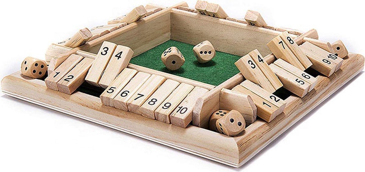 Shut the box 1 4 spelers || Dobbelspel Bordspel Bordspellen drankspel gezelschapsspel voor volwassenen en kinderen