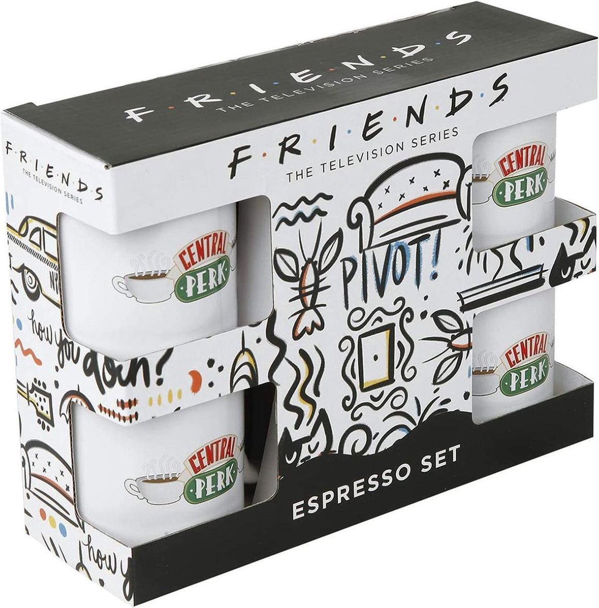 Friends Espresso mokken 4 stuks