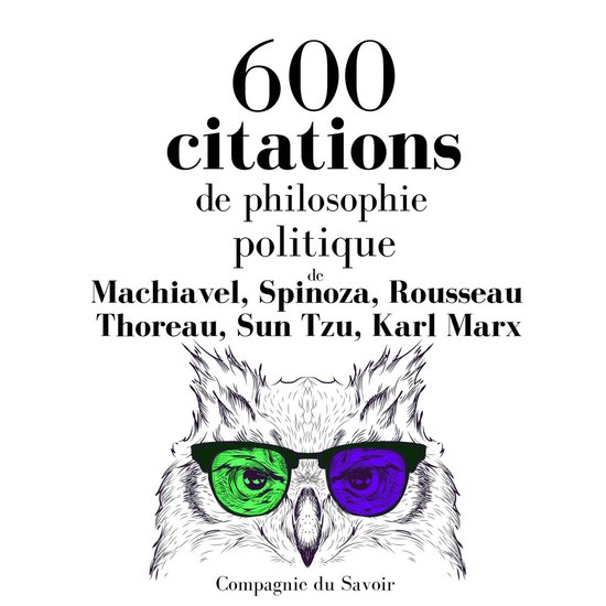 600 citations de philosophie politique - cover