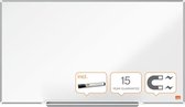 Nobo Impression Pro Widescreen Magnetisch Whiteboard Van Staal Met Pennengoot - Inclusief Nobo Whiteboard Marker - 710x400mm - Wit - Ideaal Voor Kantoor Of Thuiskantoor