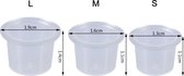Pigmentcups size M | inkt cups | 100 stuks | Wegwerp Plastic Tattoo en Pmu Inkt Cups |  PMU Pigment Houder Accessoire |  Size M