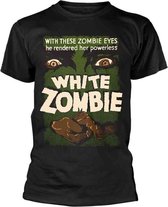 Plan 9 Unisex Tshirt -XL- WHITE ZOMBIE - POSTER (BLACK) Zwart