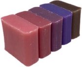 Soap bar set - handzeep savon de marseille Passievrucht, Kers, Patchouli, Violet, Vanille 5x30 gr. schoencadeautjes