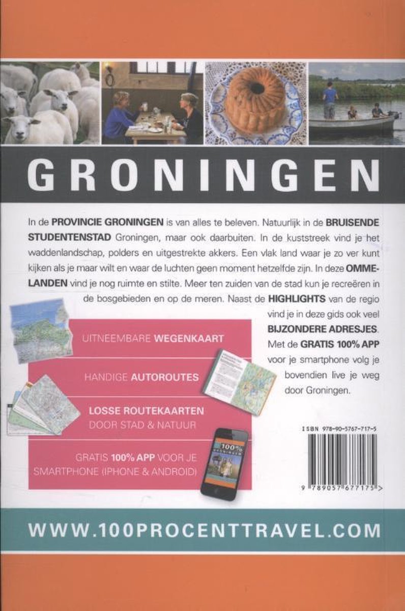 100% regiogidsen  -   100% Groningen - back cover