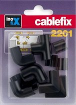 cablefix 3210_schwarz Kabelgoot Stootverbinding Zwart 10 stuk(s)