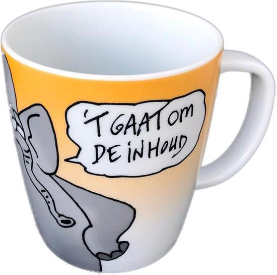 Archaïsch Ter ere van dennenboom Toon van Driel grote mok voor koffie of thee | 't Gaat om de inhoud |  kantoorhumor |... | bol.com