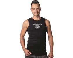 Mister B - T Shirt - Tanktop Shirt - Zwart - Maat L