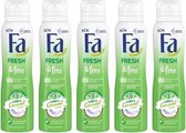 Fa Deodorant Spray Coconut & Lime 150 ml - Multipak 5 stuks