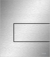 Urinoir Bedieningsplaat TECE Square Metaal RVS Geborsteld 12,4x14,4 cm