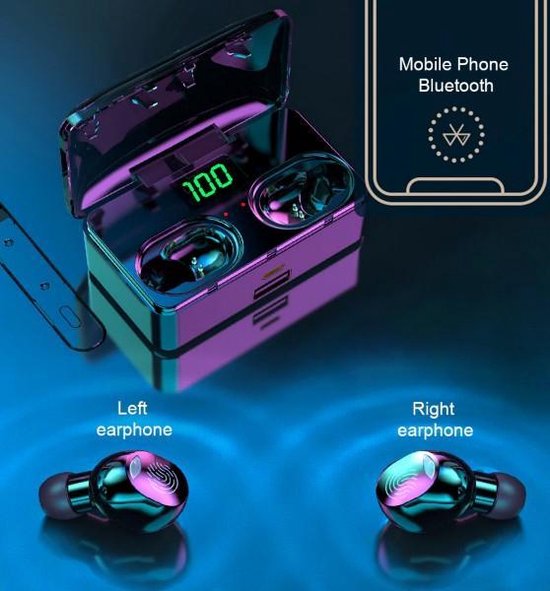 Hoco - Draadloos oordopjes 9D Stereo Sports - Bluetooth 5.1 koptelefoon/  Draadloze... | bol.com