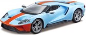 Bburago FORD GT 2017 Licht Blauw/oranje schaalmodel 1:32