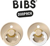 BIBS Fopspeen - Maat 2 (6-18 maanden) DUOPACK - Vanilla & Vanilla Night - BIBS tutjes - BIBS sucettes