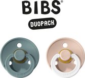 BIBS Fopspeen - Maat 2 (6-18 maanden) DUOPACK - Island Sea & Blush Night - BIBS tutjes - BIBS sucettes