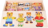 Speelgoed kindje van 2 jaar | Inleg puzzel berenkleding | jongens speelgoed en meisjes speelgoed