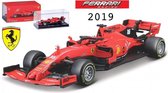 Ferrari Scuderia F1 #16 C. Leclerc Season Car 2019 + Helmet 1:43 rood