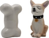 Zout en peper stel “Chihuahua and bone”