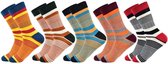 Gekleurde Sokken Heren/Dames – Vrolijke Sokken - Sokken met Prints - Hoge Kwaliteit – 5 paar - Maat 39/42 - Pakket 14