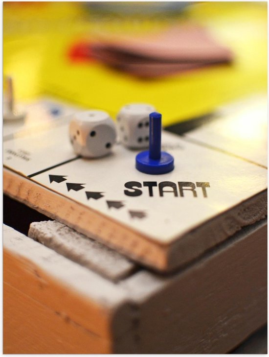 Poster - Bordspelletje 'Start' Plek - Foto op Posterpapier