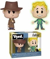 Fallout VYNL Vinyl Figures 2-Pack Adamantium Skeleton & Mysterious Stranger 10 cm
