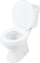 Differnz Toiletpot Duoblok Staand Pijp Kort Zijuitlaat Wit