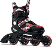 Fila - J-One - Inline skates - Maat 32-36 - Verstelbaar - Zwart - Rood - Wit - Unisex