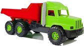 Grote kiepauto, Grote kiepvrachtwagen, Grote kieptruck 75 cm Groen/Rood