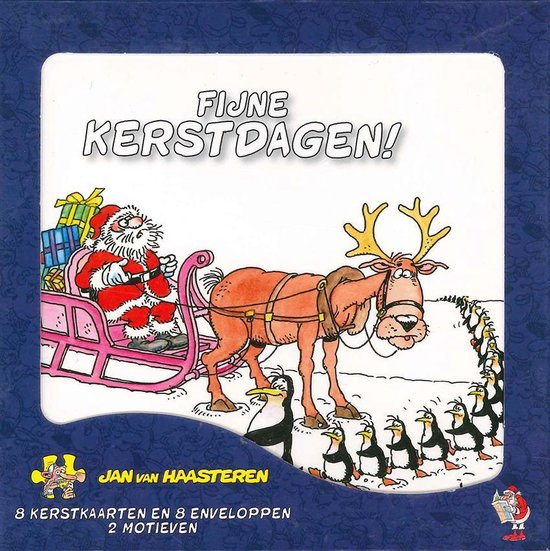16 Kerstkaarten - Jan van Haasteren - Set 3 - 2 Doosjes - 2 motieven |  bol.com