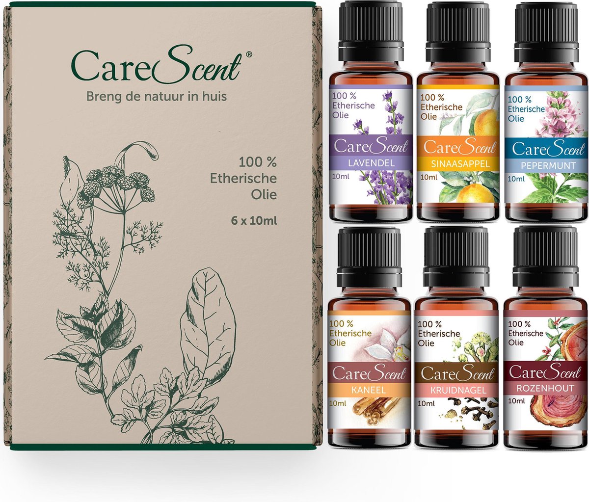 Goedkoopste CareScent Herfst Bundel - Etherische Olie Set - Geur Olie - Aroma Diffuser Olie - 60 ml