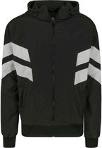 Urban Classics tussenjas crinkle panel track jacket Wit-xxl