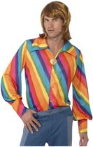 Dressing Up & Costumes | Costumes - 70s Disco Fever - 1970s Rainbow Colour Shirt