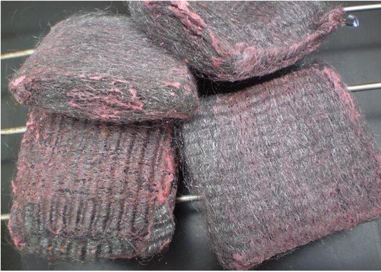Éponge métallique laine d'acier savonné 10 pièces