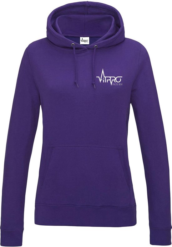 FitProWear  Hoodie Dames - Licht paars  - Maat XL - Dames  - Trui - Slim Fit - Slim Fit Trui - Getailleerde trui - Trui getailleerd - Sporttrui - Sweater - Hoodie - Katoen / Polyester - Trui Capuchon - Sportkleding -