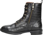 SUB55 Dames veterschoenen Veterschoenen Hoog - zwart - Maat 40