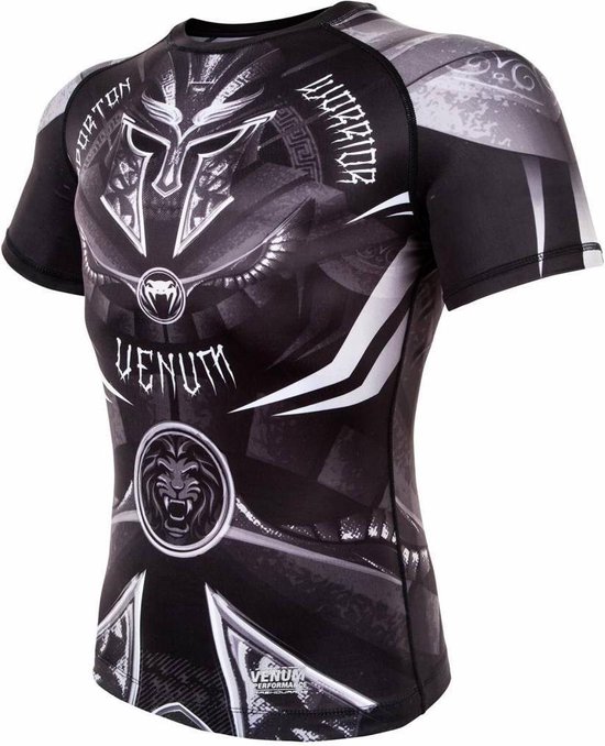Venum Kleding Gladiator 3.0 Rashguard S S Zwart Wit bol