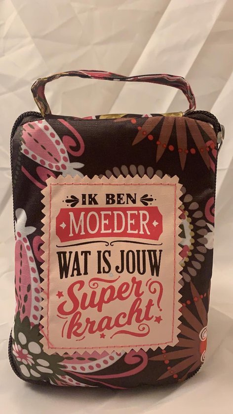 Shopper Bag Dames Met Leuke Tekst Ik Ben Moeder Wat Is Jouw Superkracht Winkeltasje Bol 