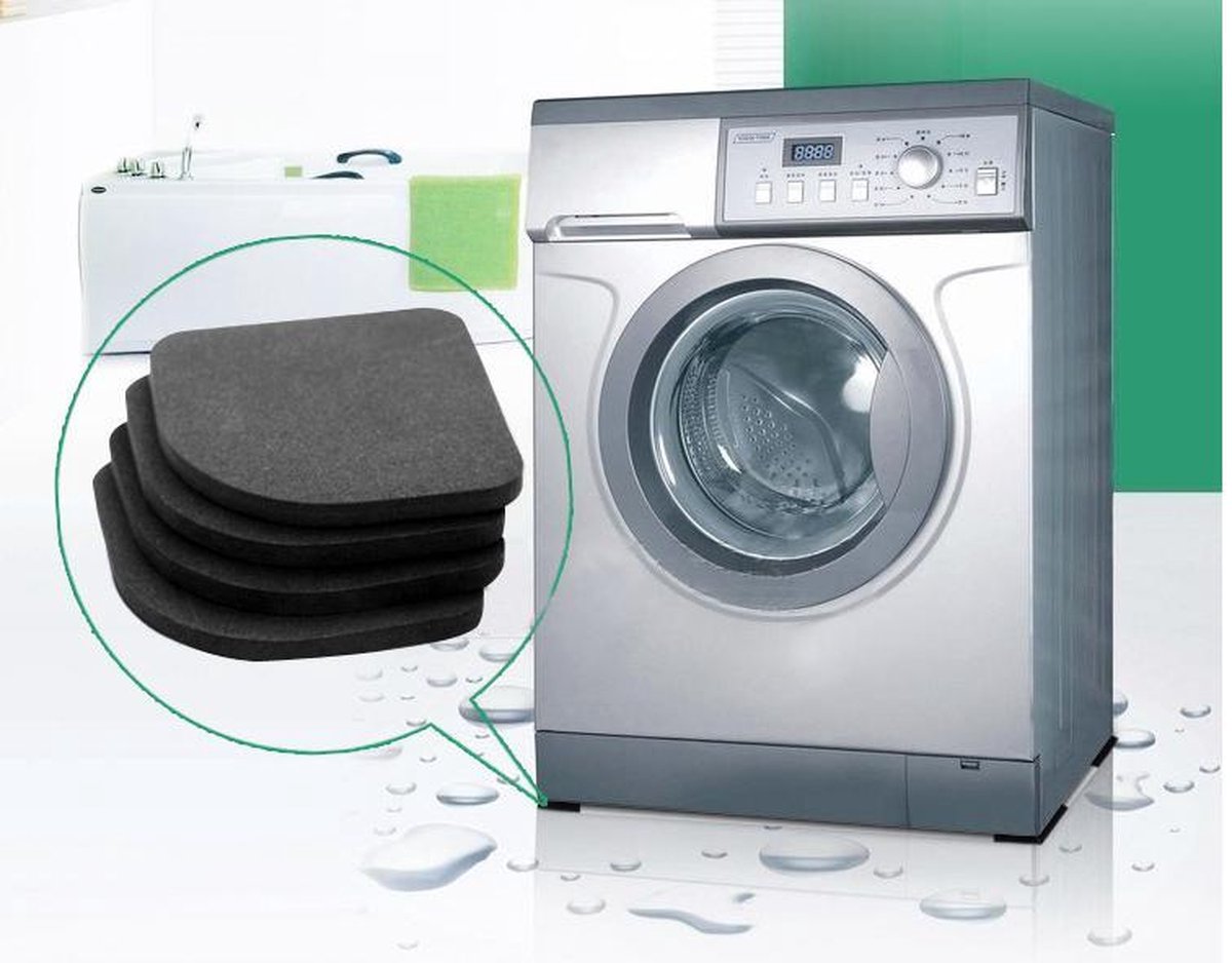 Xemm Anti Trillingsmat Wasmachine En Wasdroger - 60x60 Cm - Geluidsdempende Antislip Mat