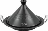 Tajine Teffo - Graniet - geschikt voor alle kookplaten, inclusief inductie - Zwart