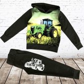 S&C Joggingpak met trekker groen - 146/152