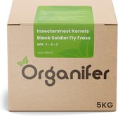 Insectenmest Korrels - Black Soldier Fly Frass - (5Kg voor 50m2) - Organifer