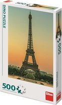 Dino Eiffeltoren in avondschemering - Legpuzzel - Puzzel 500 stukjes - Volwassenen