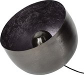 Vintage tafellamp Ø36 cm in metaal zwart nikkel kleur
