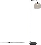 QAZQA maly - Moderne Vloerlamp | Staande Lamp - 1 lichts - H 1530 mm - Zwart -  Woonkamer | Slaapkamer | Keuken
