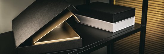 Boîte haute luxe noir mat à tiroir 37.5 cm
