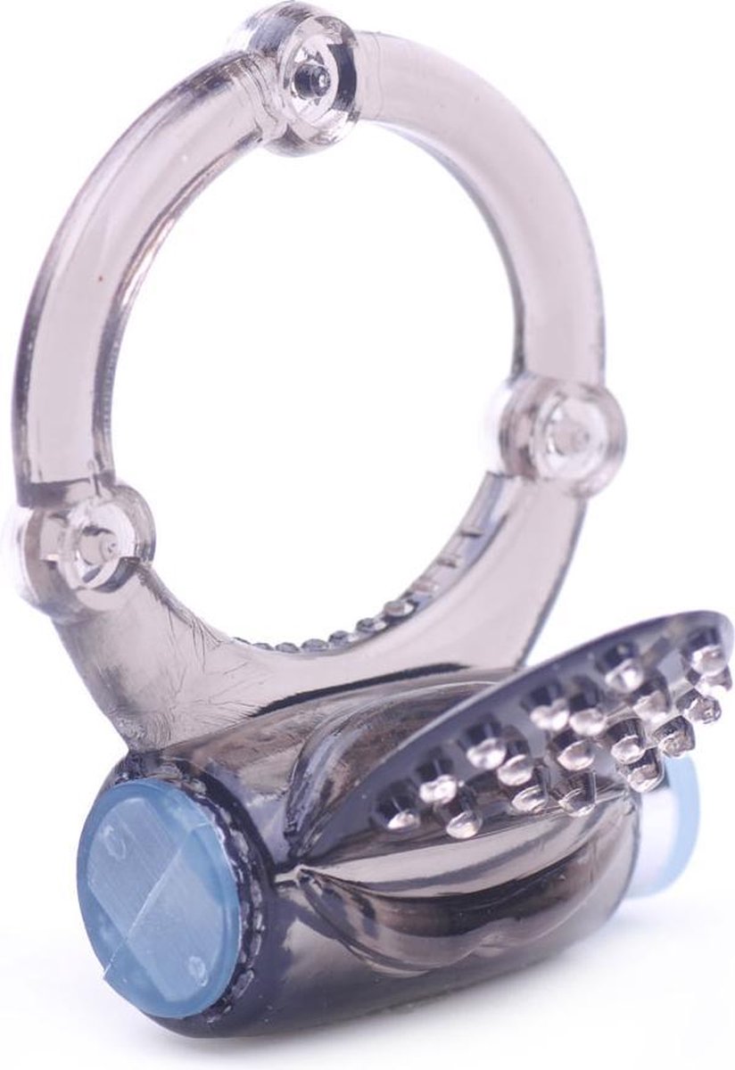Goedkoopste Vibratie Cock Ring Met Tong Zwart - Heerlijk gevoel tijdens penetratie - Stimulerend voor mannen en vrouwen - Spannend voor koppels - Sex speeltjes -Sex toys - Erotiek - Sexspelletjes voor mannen – Seksspeeltjes - Cockring vibrerend - Penisring