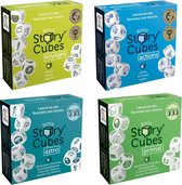 Spellenbundel - Dobbelspel - 4 Stuks - Rory's Story Cubes Actions, Voyages, Primal & Astro