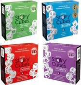 Spellenbundel - Dobbelspel - 4 Stuks - Rory's Story Cubes Actions, Primal, Mystery & Heroes