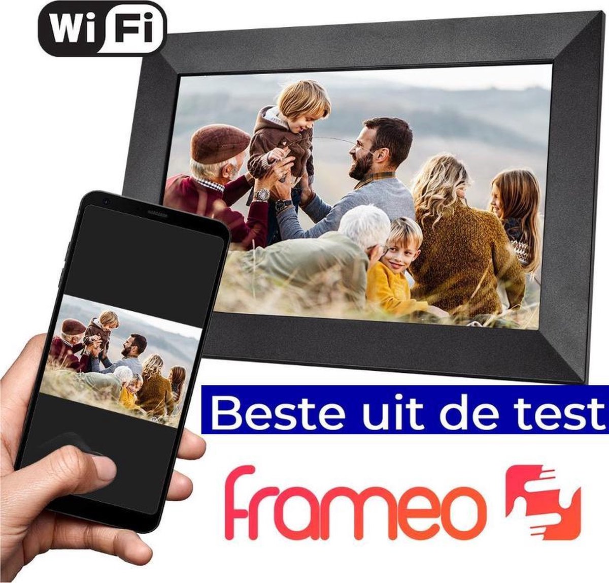 Frameo Digitale Fotolijst - Nieuw model 2020 - met Frameo app - Wifi  Fotolijst - 10.1... | bol