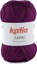 Katia Capri - kleur 172 Parelmoer-lichtviolet - 50 gr. = 125 m. - 100% katoen