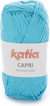 Katia Capri - kleur 101 Turquoise - 50 gr. = 125 m. - 100% katoen