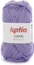 Katia Capri - kleur 106 Purperviolet - 50 gr. = 125 m. - 100% katoen